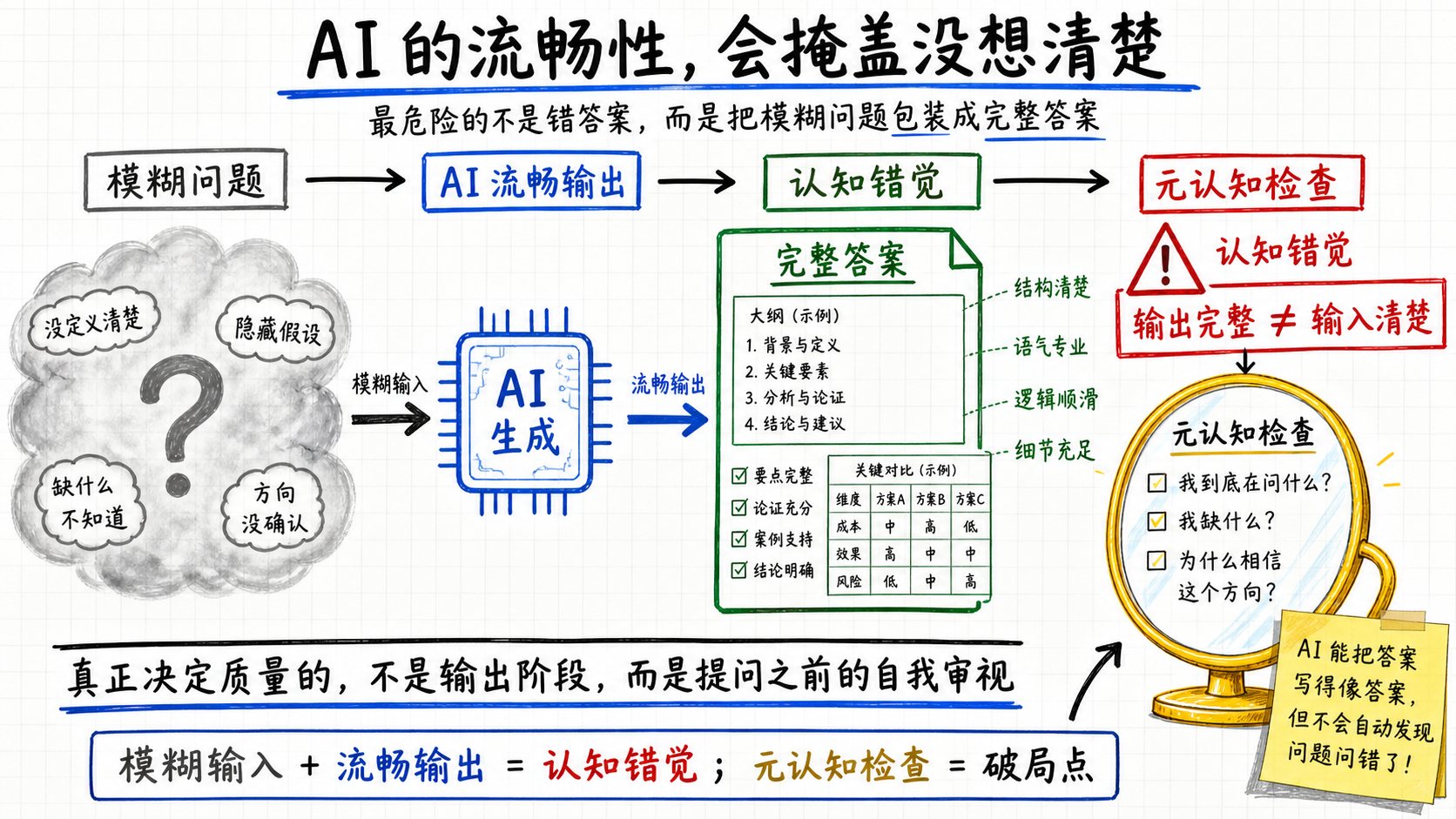 AI 的流畅输出会制造认知错觉