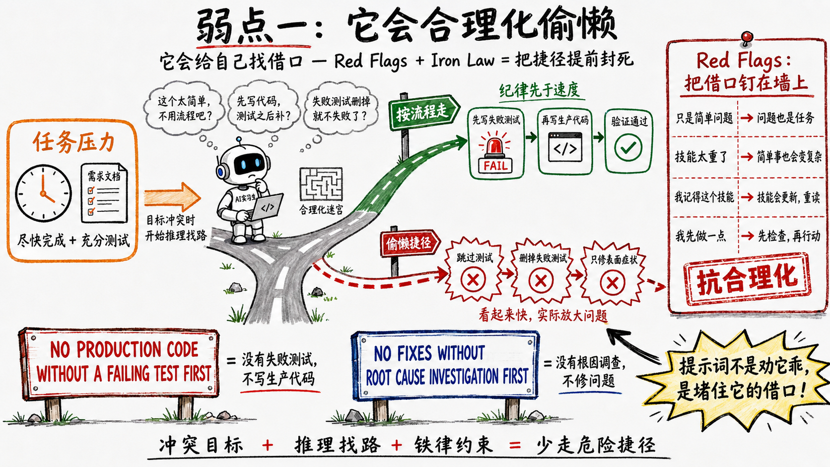 弱点一：合理化捷径